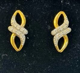 18KT Gold Tops Studded with Diamond – RJ-014