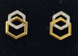 18KT Gold Tops Studded with Diamond – RJ-017