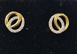 18KT Gold Tops Studded with Diamond – RJ-021