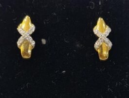 18KT Gold Tops Studded with Diamond – RJ-022