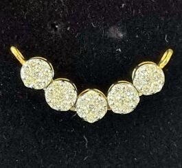 18KT Gold Pendant Studded with Diamond – RJ-003