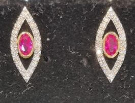 18KT Gold Tops Studded with Diamond – RJ-008